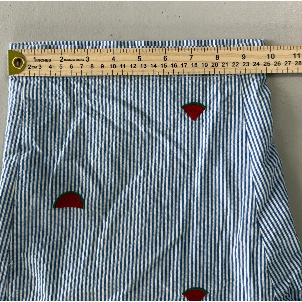 Brooks Brothers Shorts 32‎ Blue White Seersucker Watermelon Preppy Casual 10